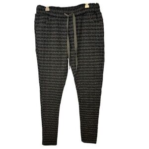 Venti6 Women’s Black and Gray Drawstring Joggers Size Small